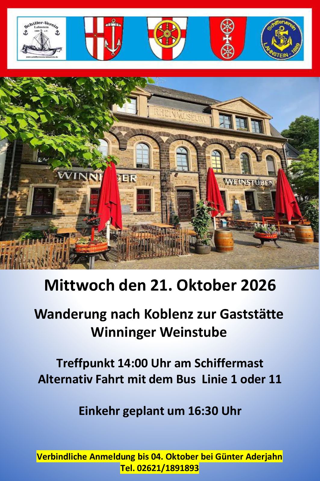 Wanderung Winninger Weinstuben 211026